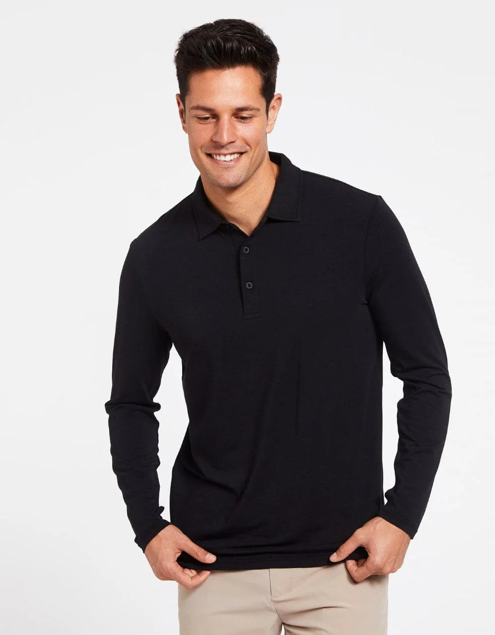Long Sleeve Polo Shirt UPF 50+ - Image 12