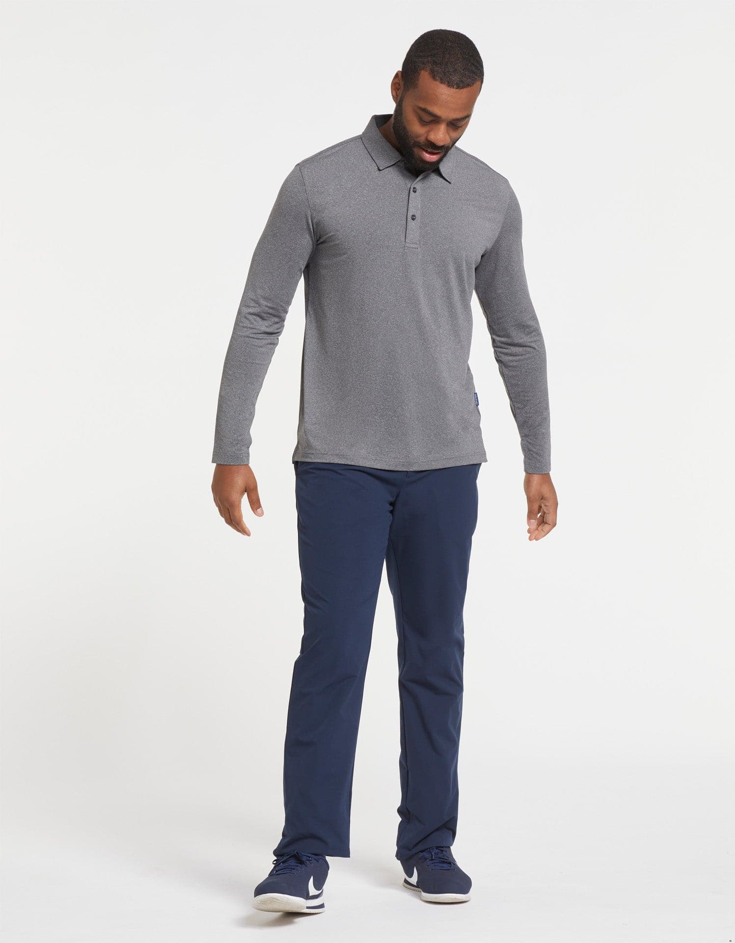 Long Sleeve Polo Shirt UPF 50+ - Image 18