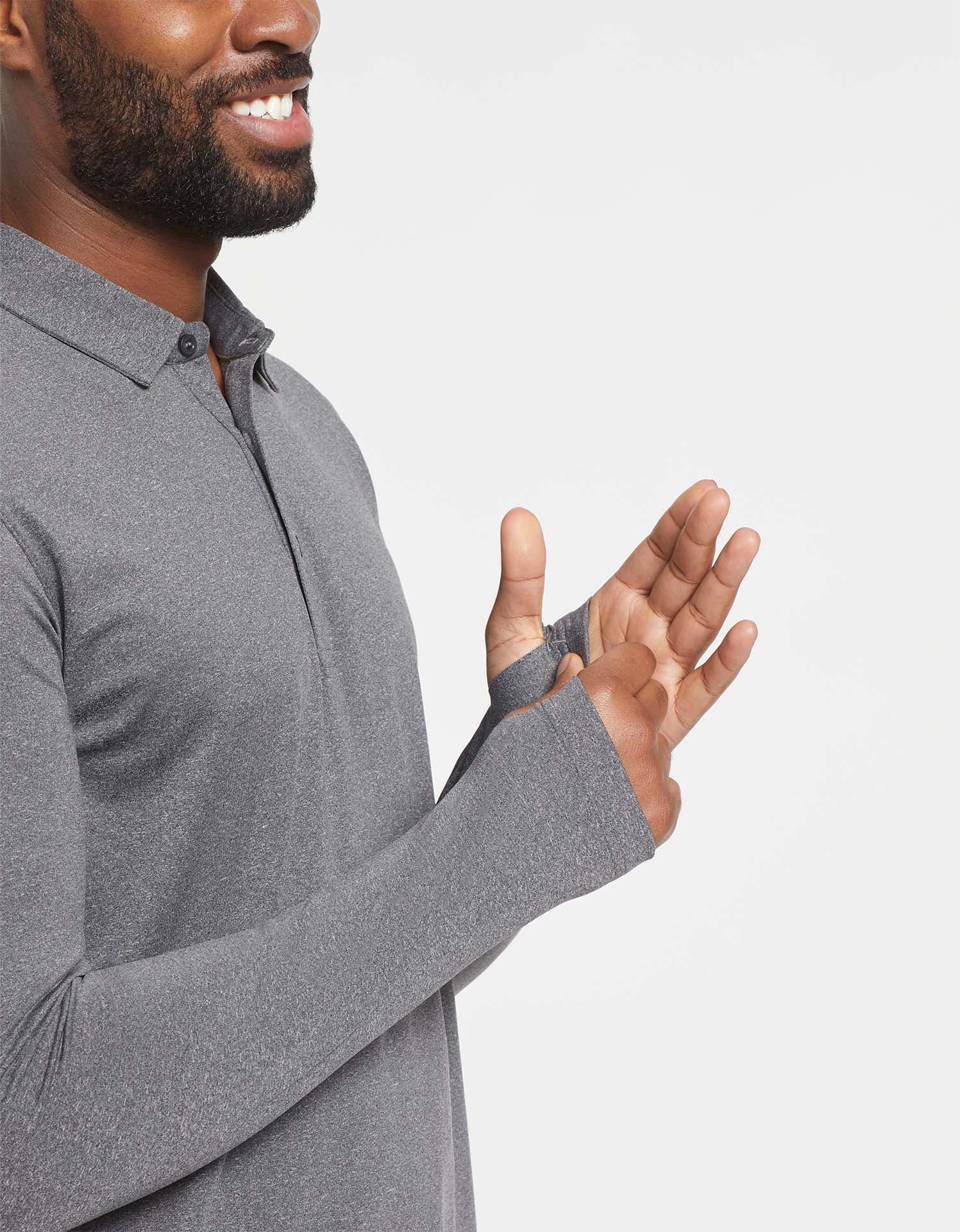 Long Sleeve Polo Shirt UPF 50+ - Image 20