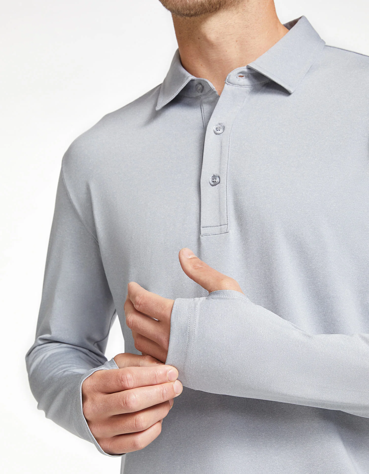Long Sleeve Polo Shirt UPF 50+ - Image 14
