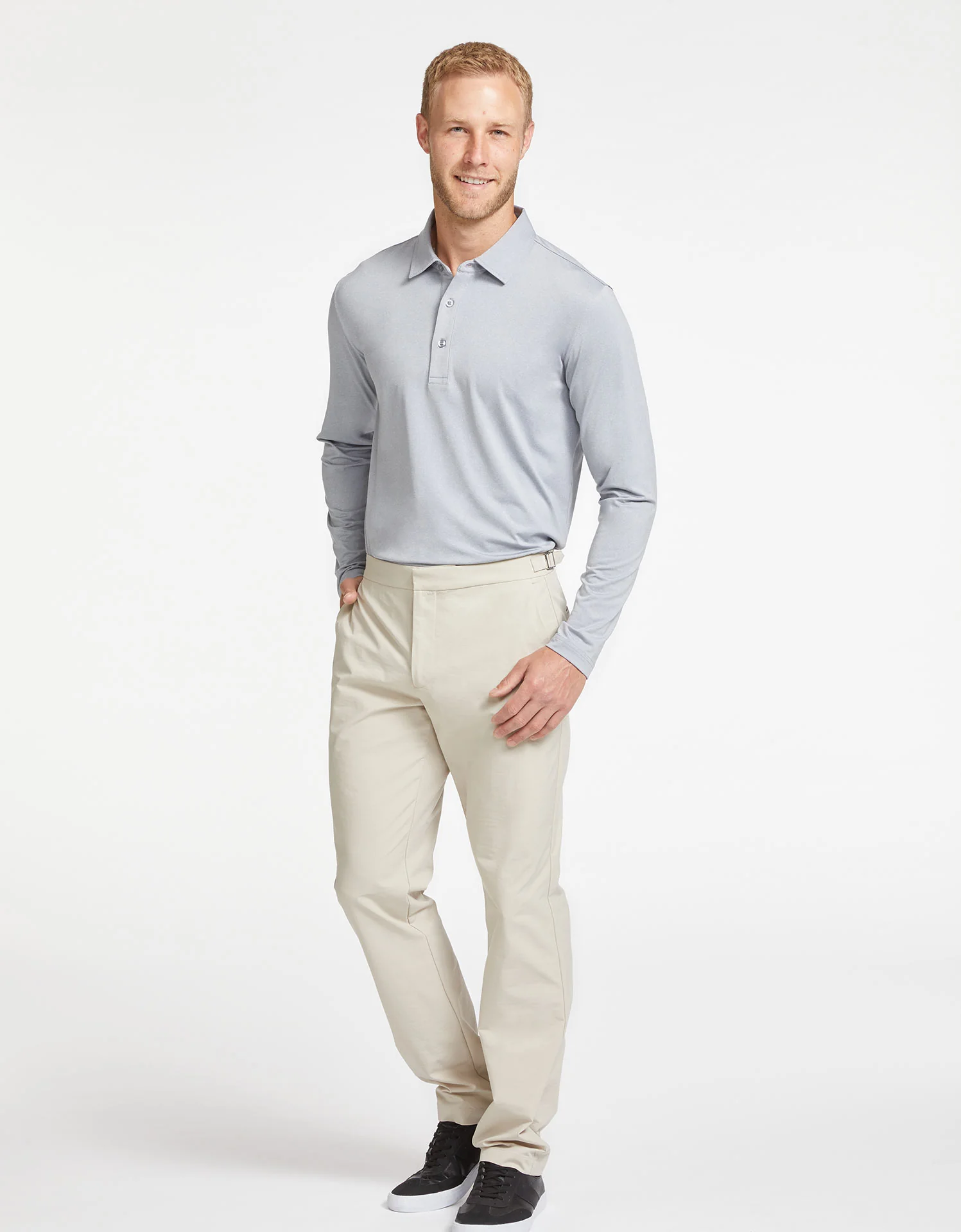 Long Sleeve Polo Shirt UPF 50+ - Image 15