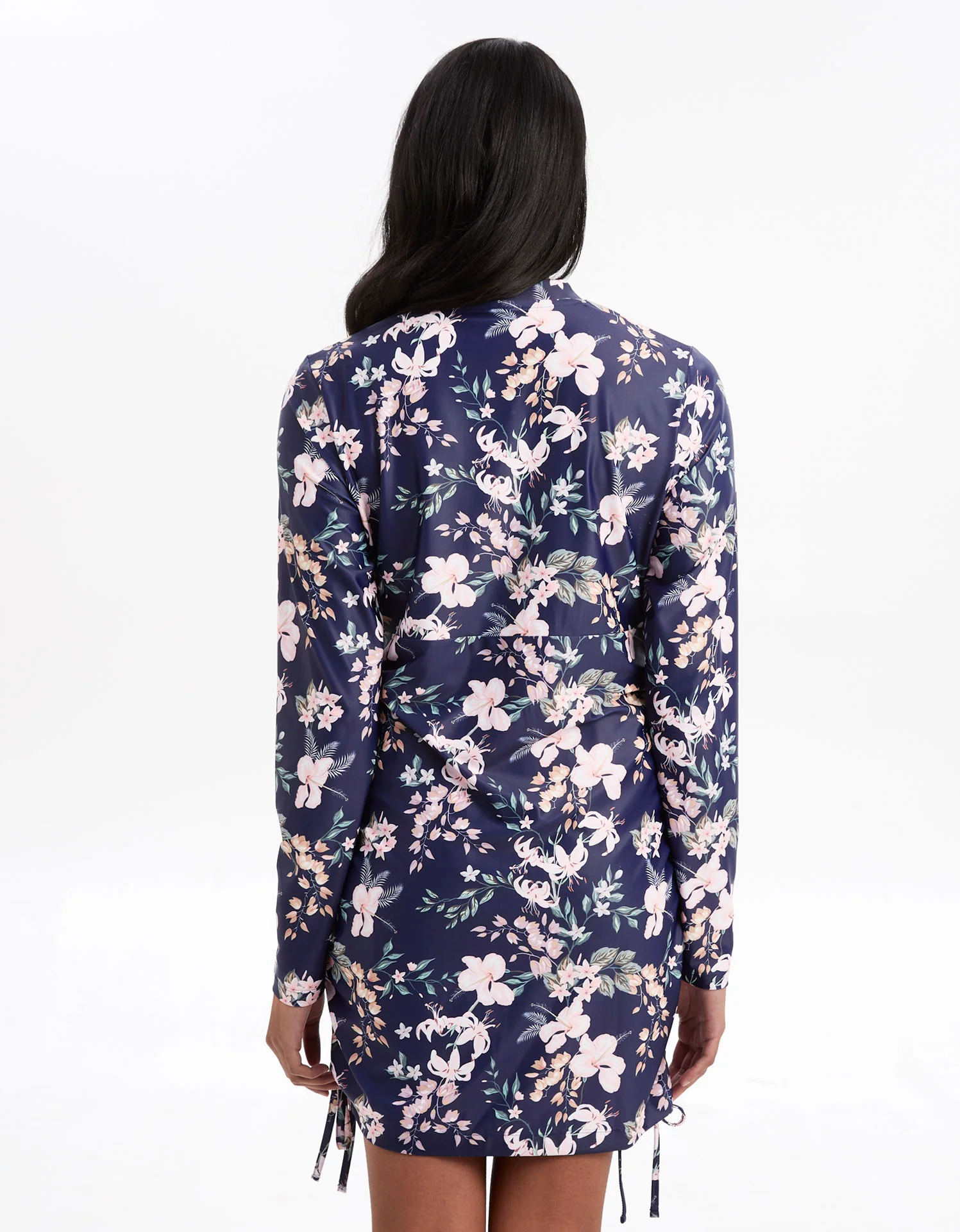 Long Sleeve Printed Swim Dress UPF 50+ - Image 4