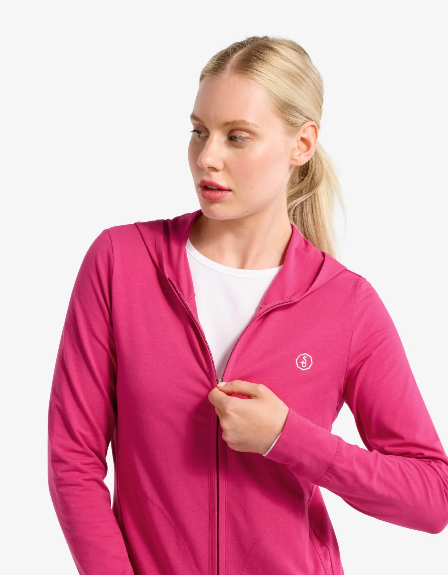 Luxe Hooded Full Zip Top UPF 50+ - Image 10