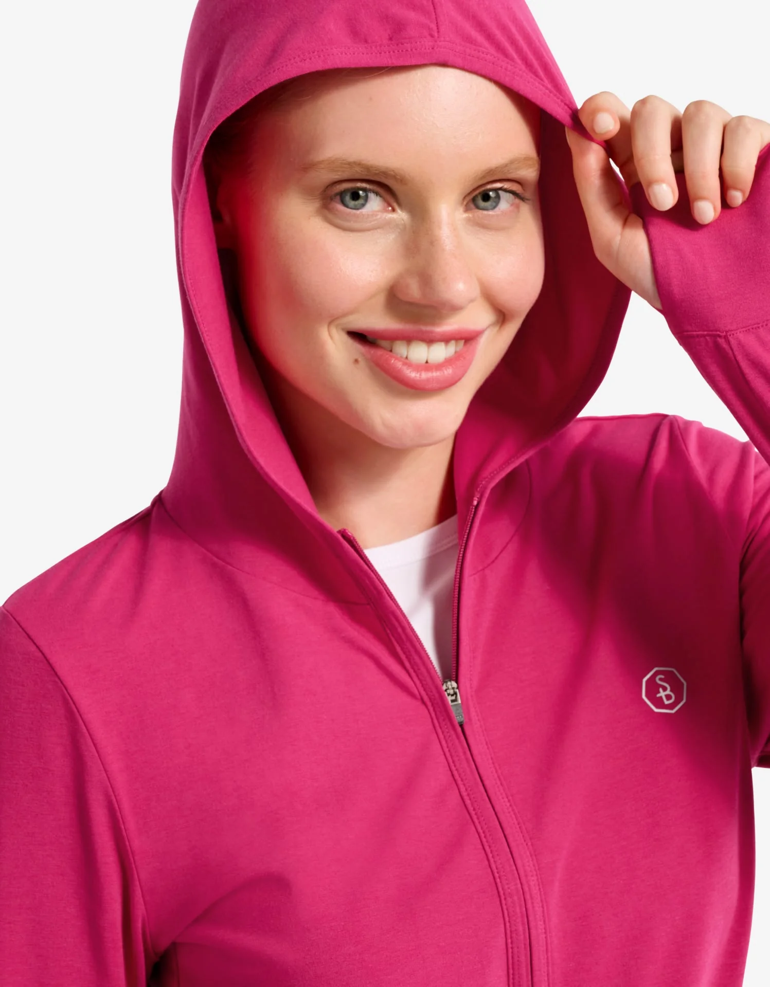 Luxe Hooded Full Zip Top UPF 50+ - Image 11