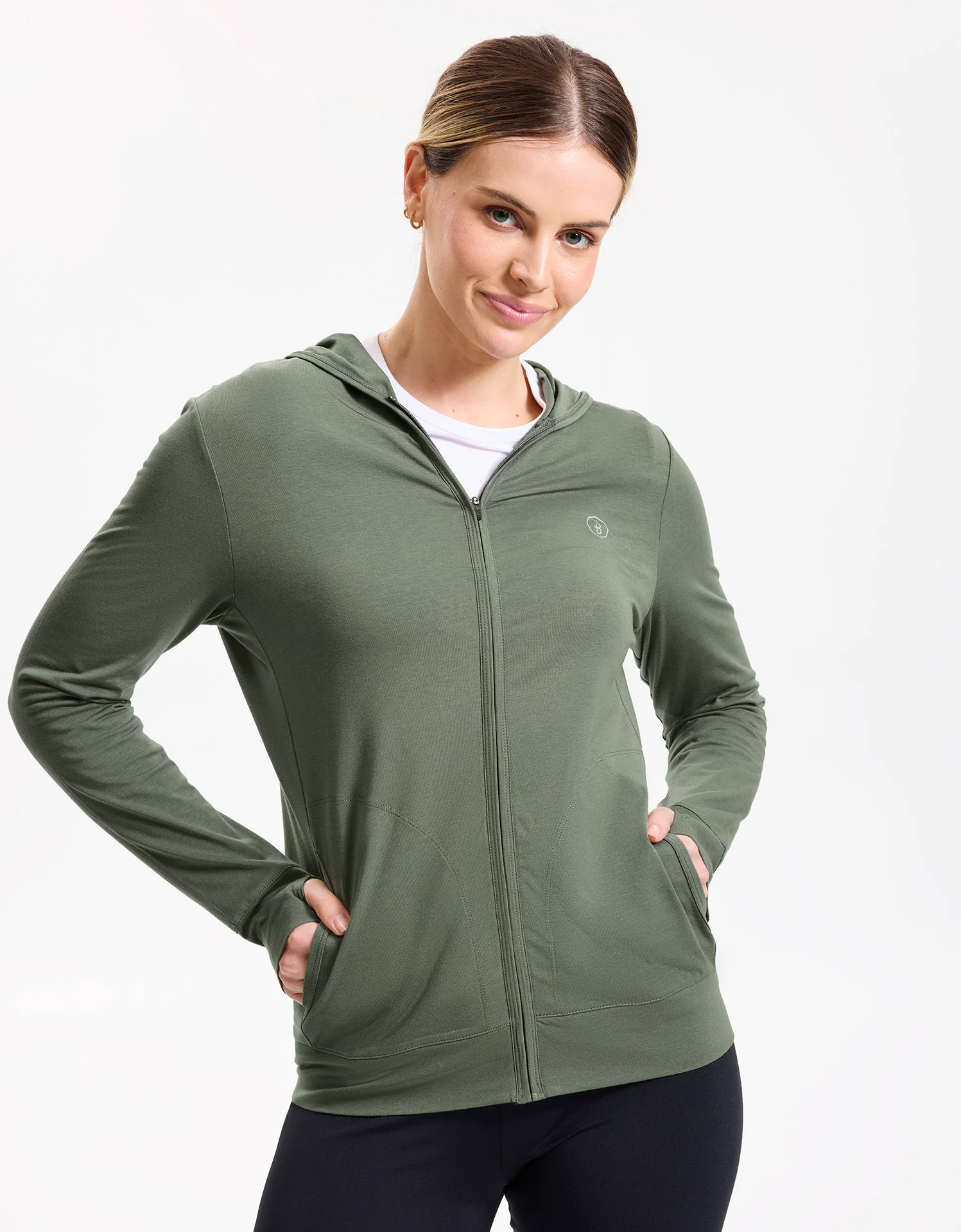 Luxe Hooded Full Zip Top UPF 50+ - Image 37