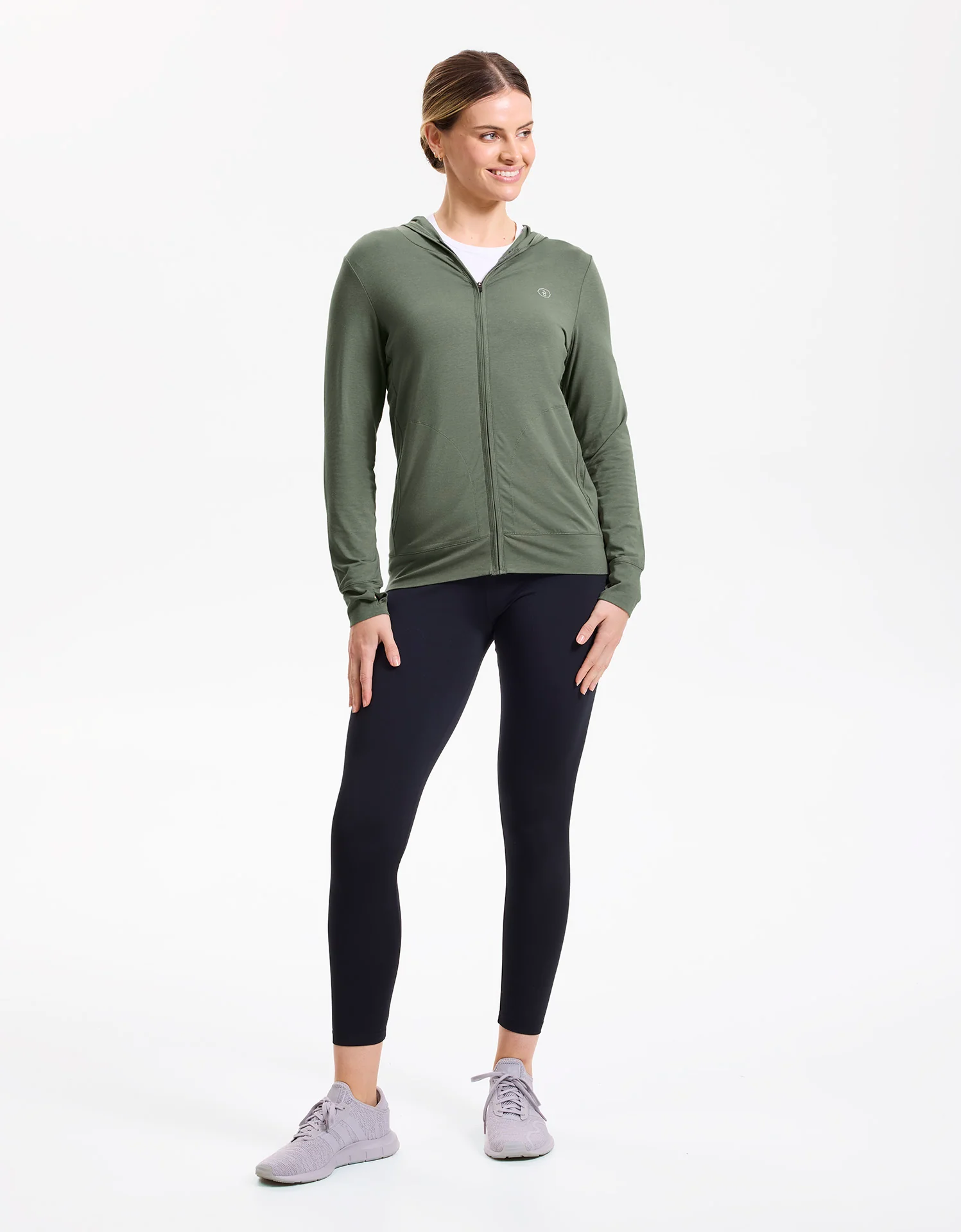 Luxe Hooded Full Zip Top UPF 50+ - Image 38