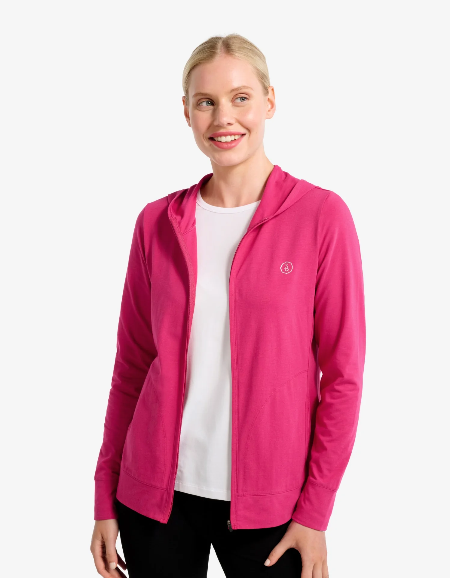 Luxe Hooded Full Zip Top UPF 50+ - Image 4