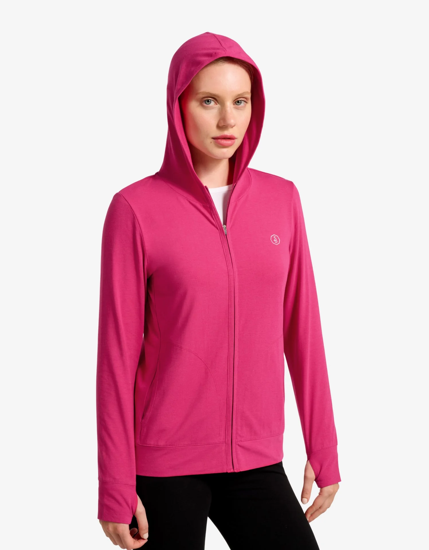 Luxe Hooded Full Zip Top UPF 50+ - Image 8