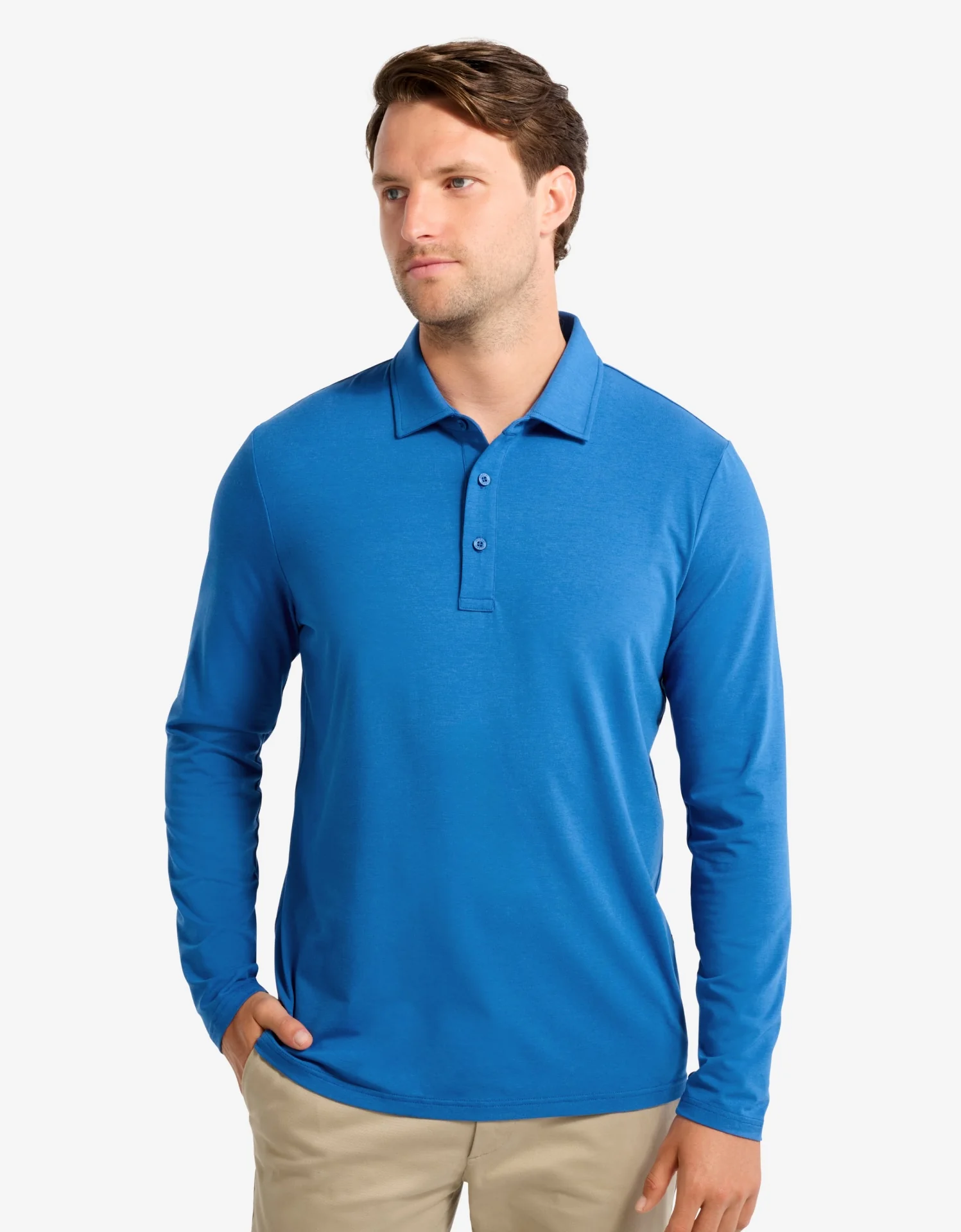 Long Sleeve Polo Shirt UPF 50+ - Image 10