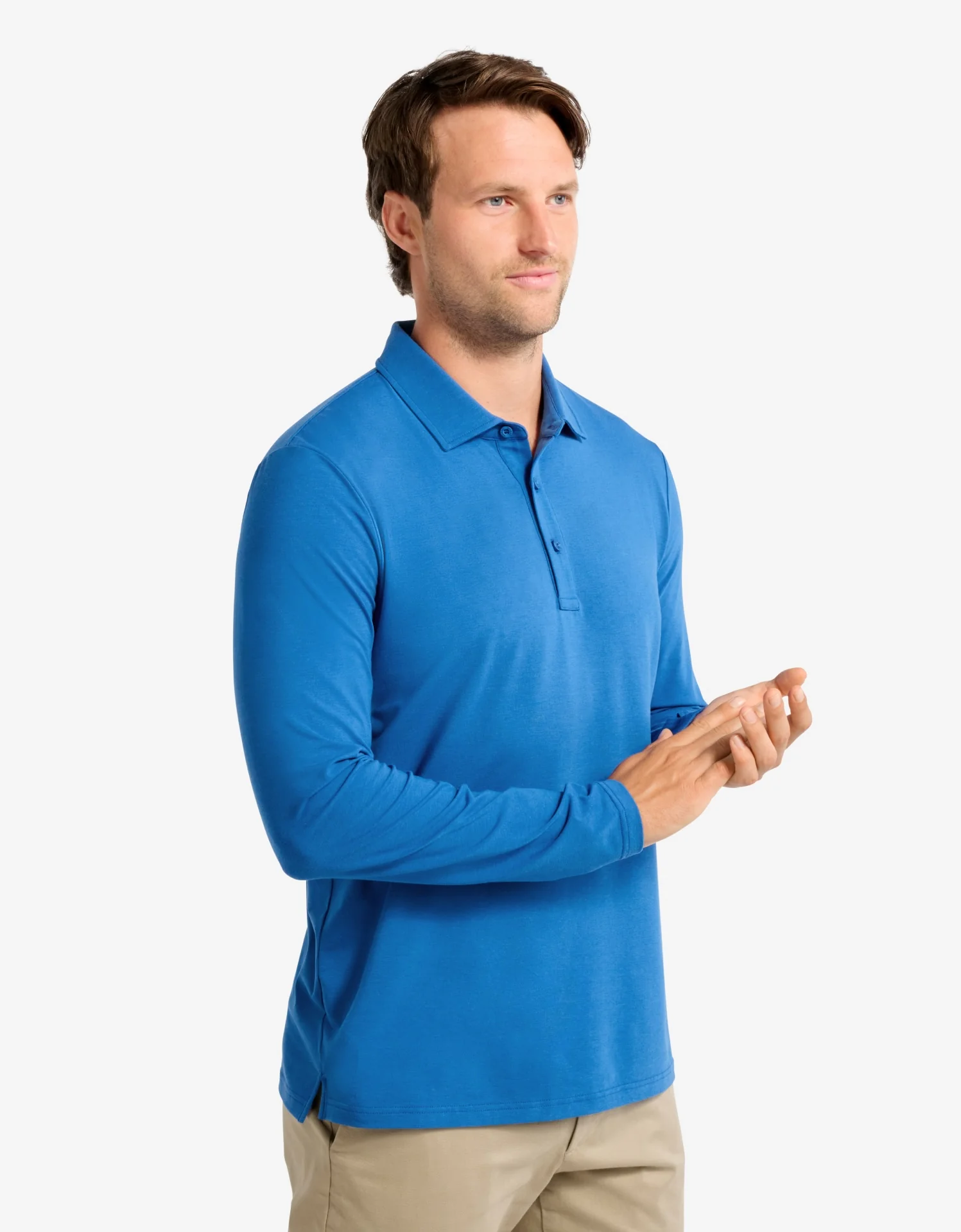 Long Sleeve Polo Shirt UPF 50+ - Image 11
