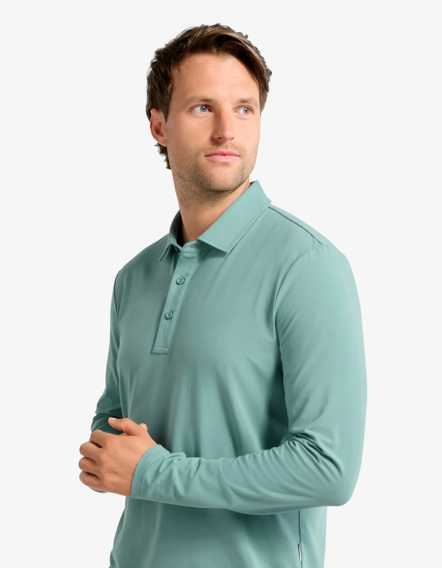 Long Sleeve Polo Shirt UPF 50+ - Image 17