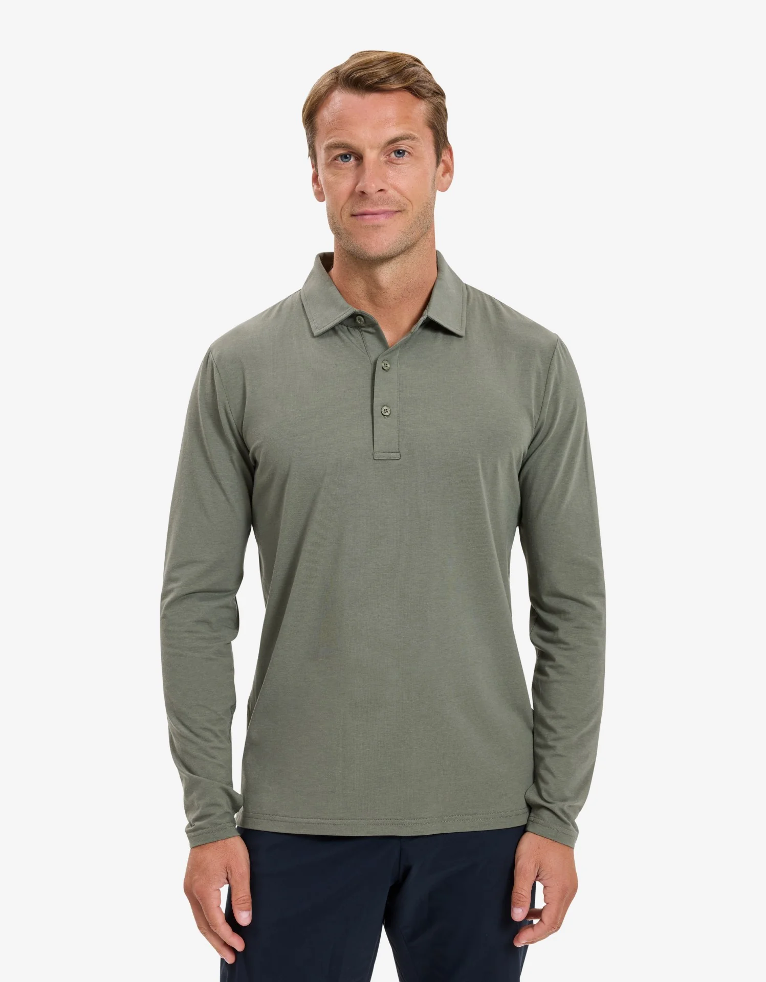 Long Sleeve Polo Shirt UPF 50+ - Image 18