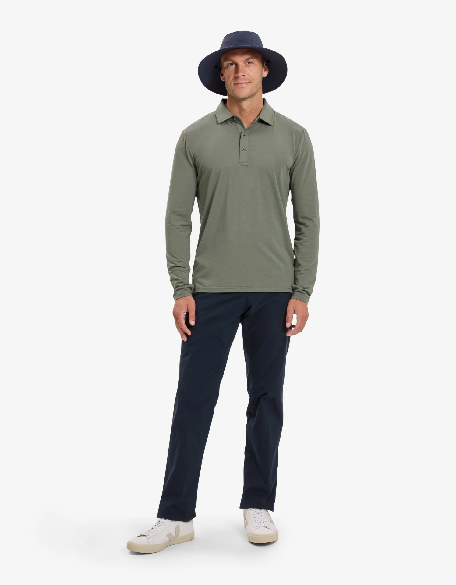 Long Sleeve Polo Shirt UPF 50+ - Image 19
