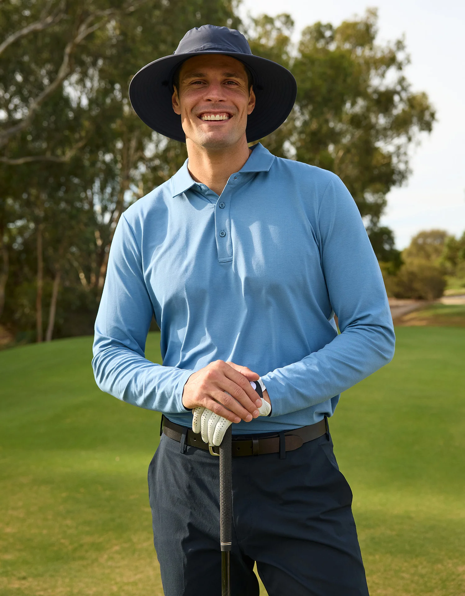 Long Sleeve Polo Shirt UPF 50+ - Image 26