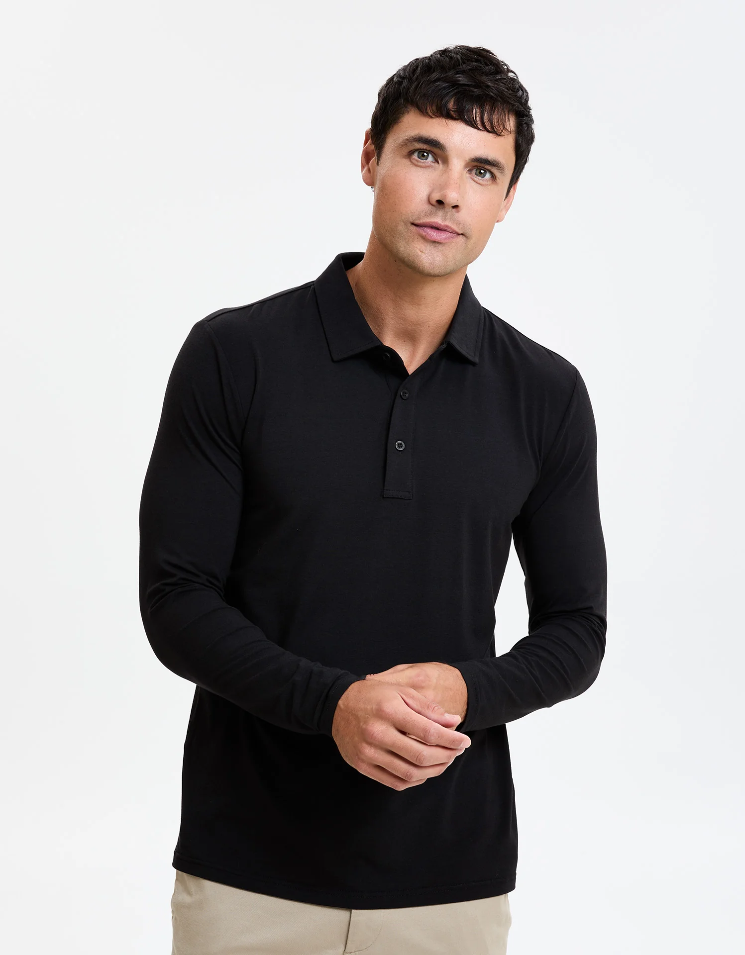 Long Sleeve Polo Shirt UPF 50+ - Image 37