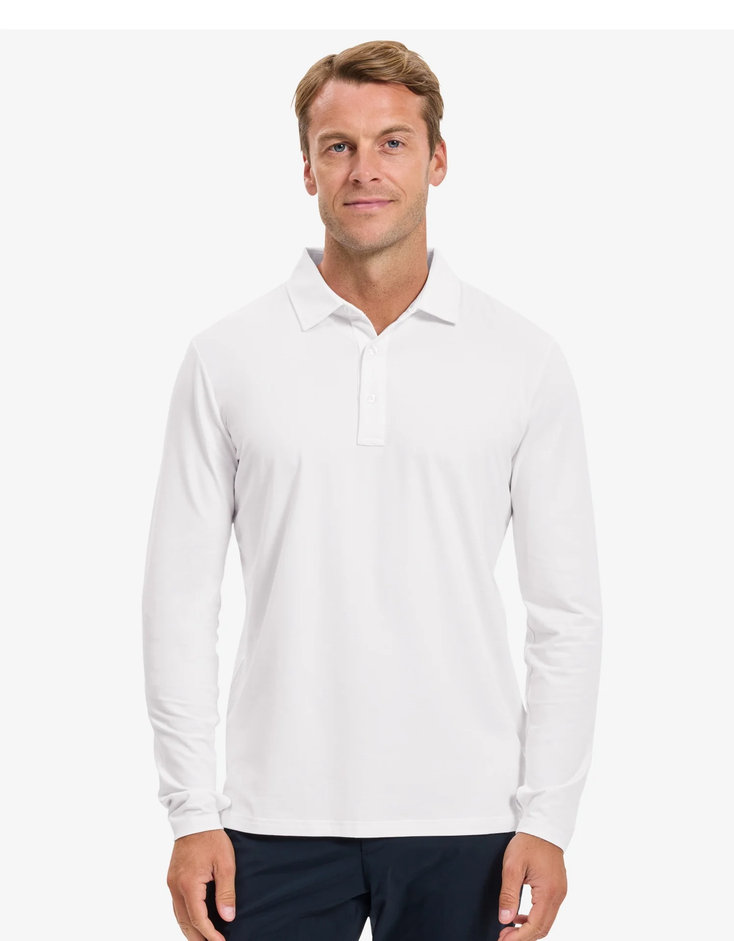 Long Sleeve Polo Shirt UPF 50+ - Image 42