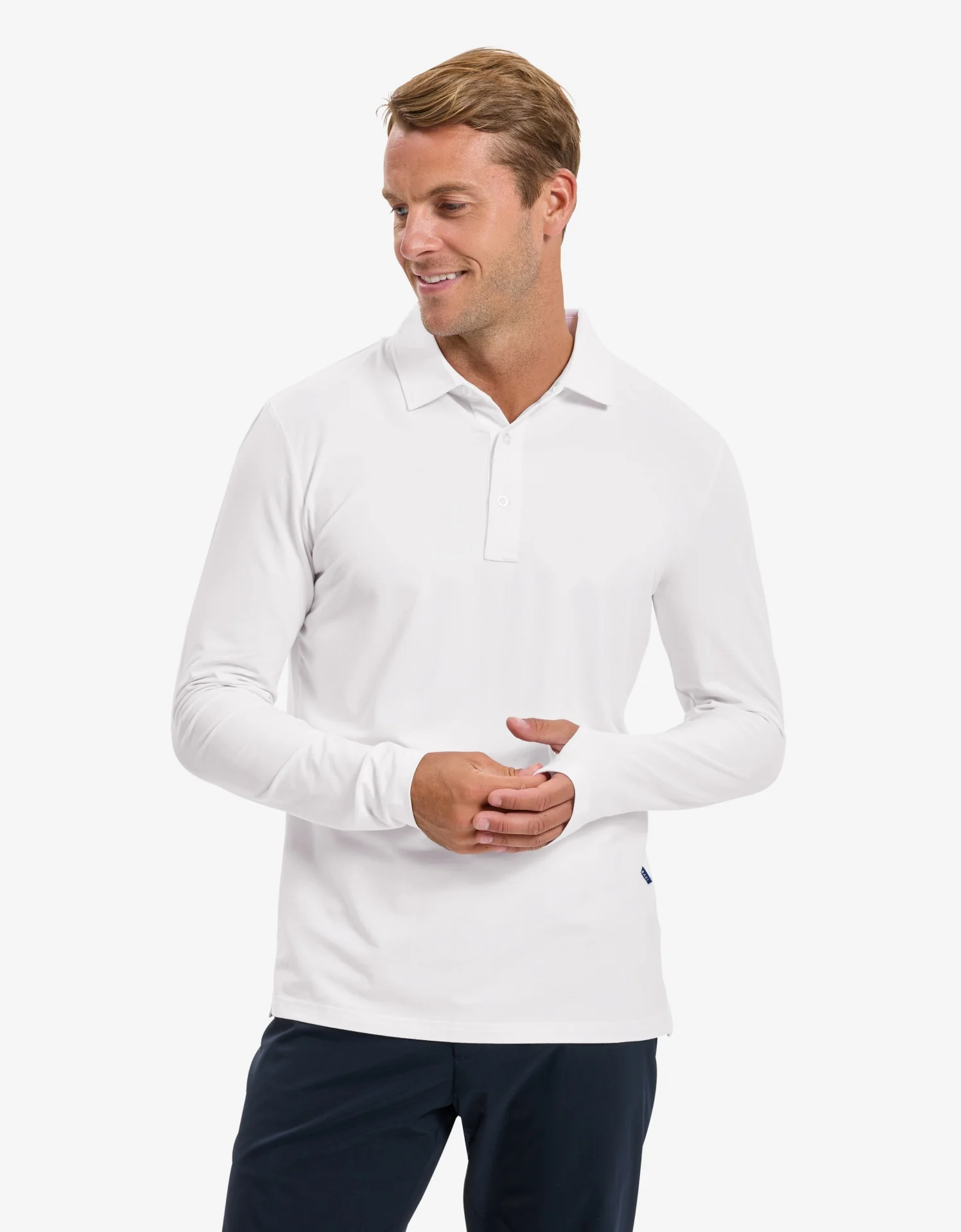 Long Sleeve Polo Shirt UPF 50+ - Image 45