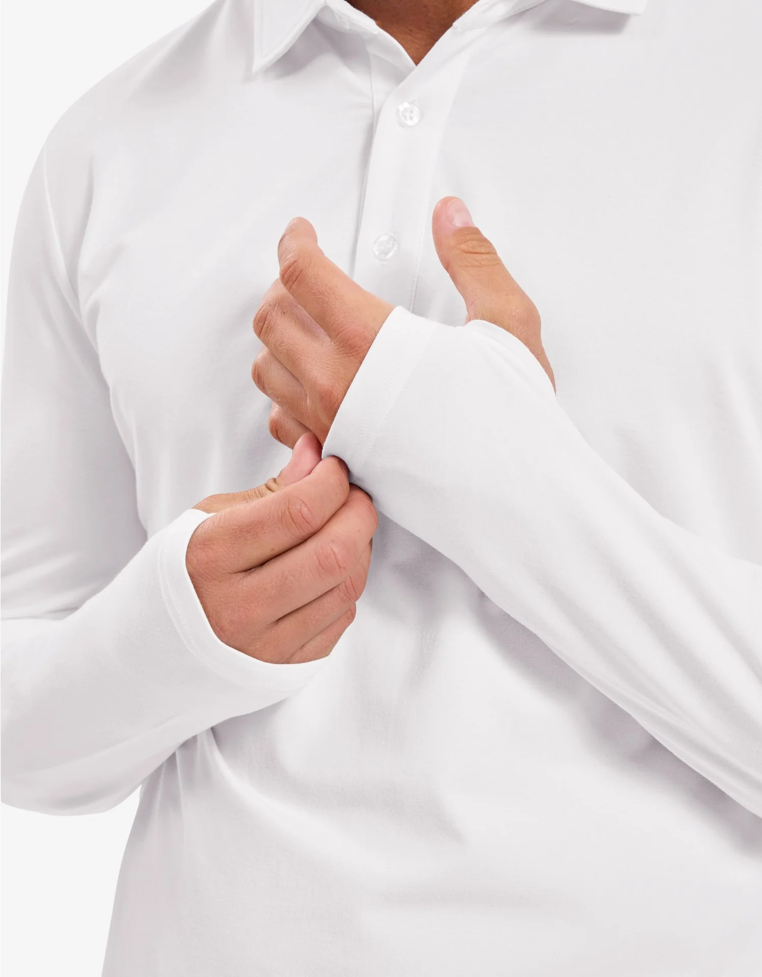 Long Sleeve Polo Shirt UPF 50+ - Image 46