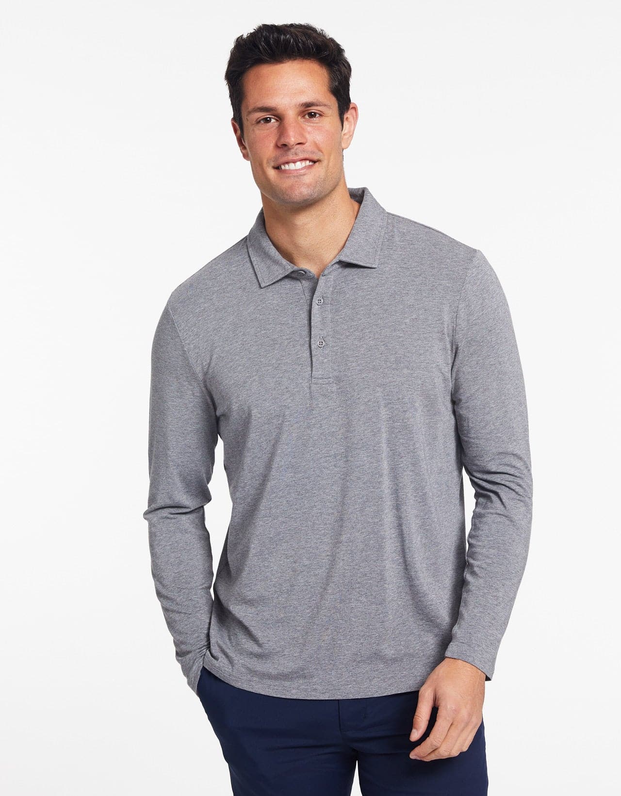 Long Sleeve Polo Shirt UPF 50+ - Image 49