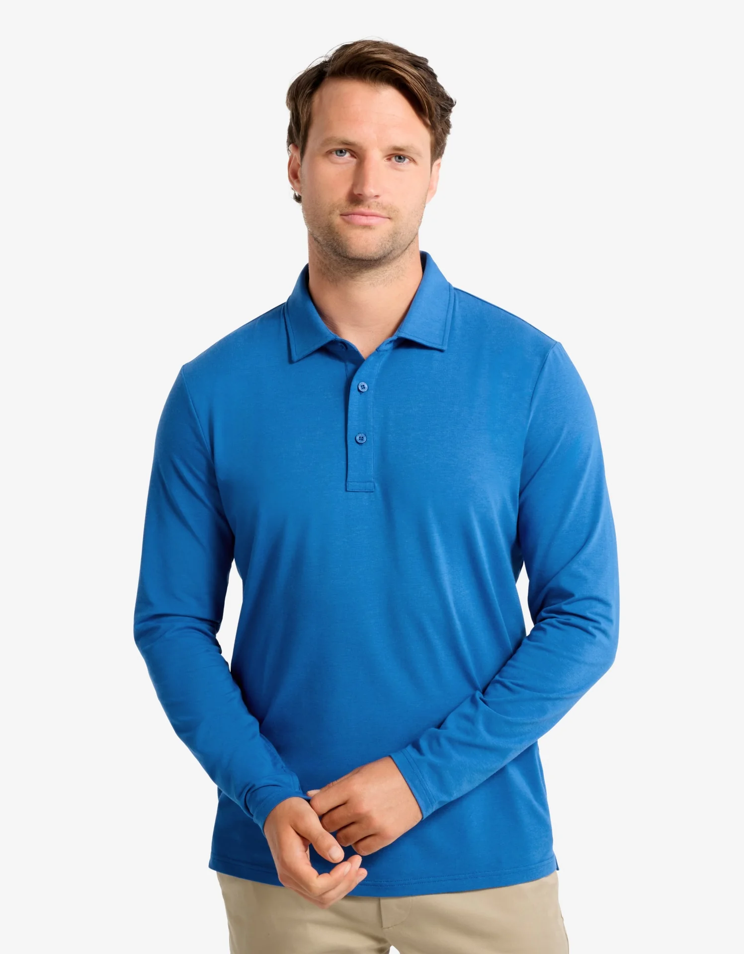 Long Sleeve Polo Shirt UPF 50+ - Image 6