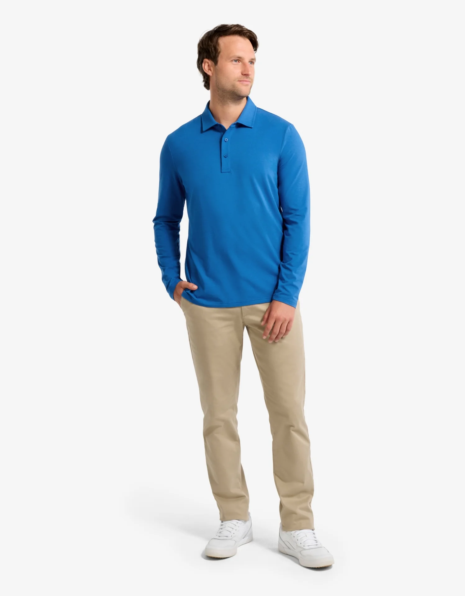 Long Sleeve Polo Shirt UPF 50+ - Image 7