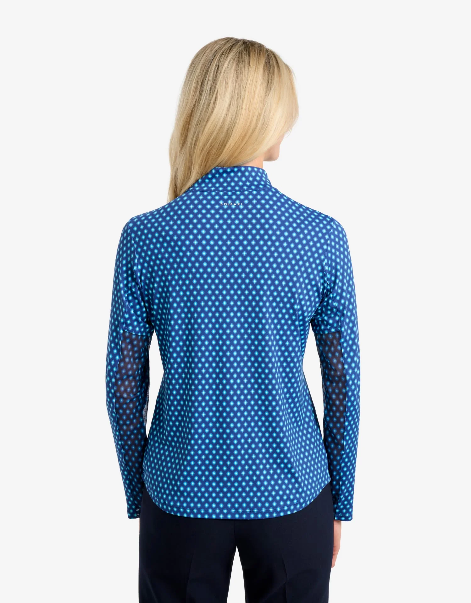 Long Sleeve Printed Quarter Zip Top UPF 50+ - Image 5