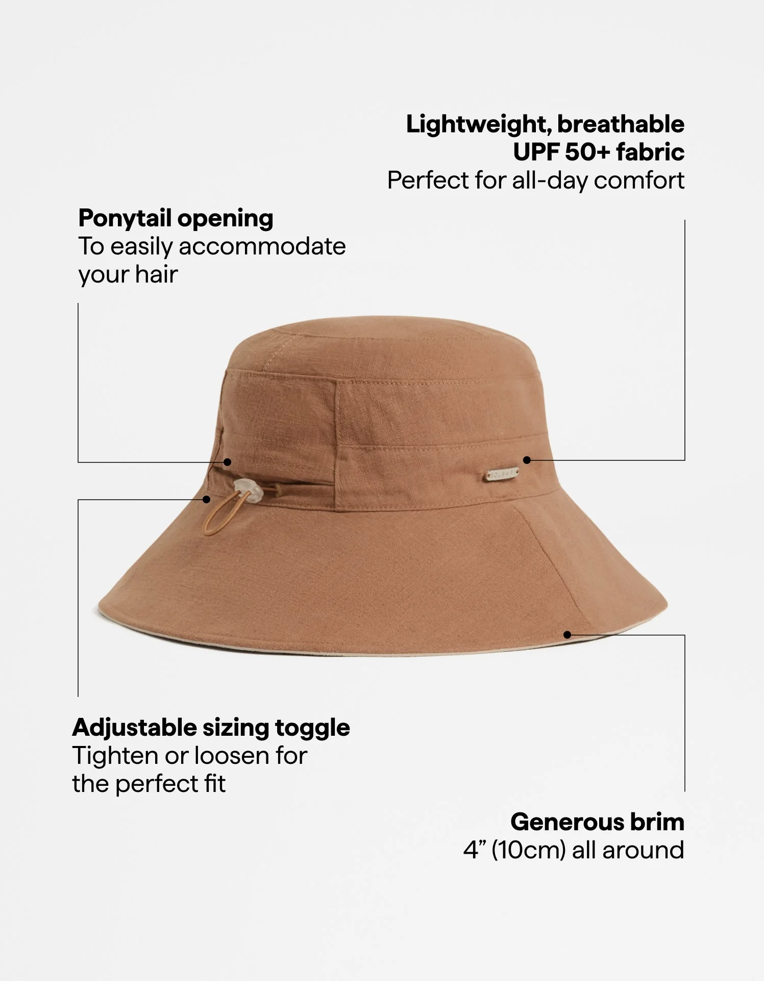 Resort Wide Brim Sun Hat UPF 50+ - Image 3