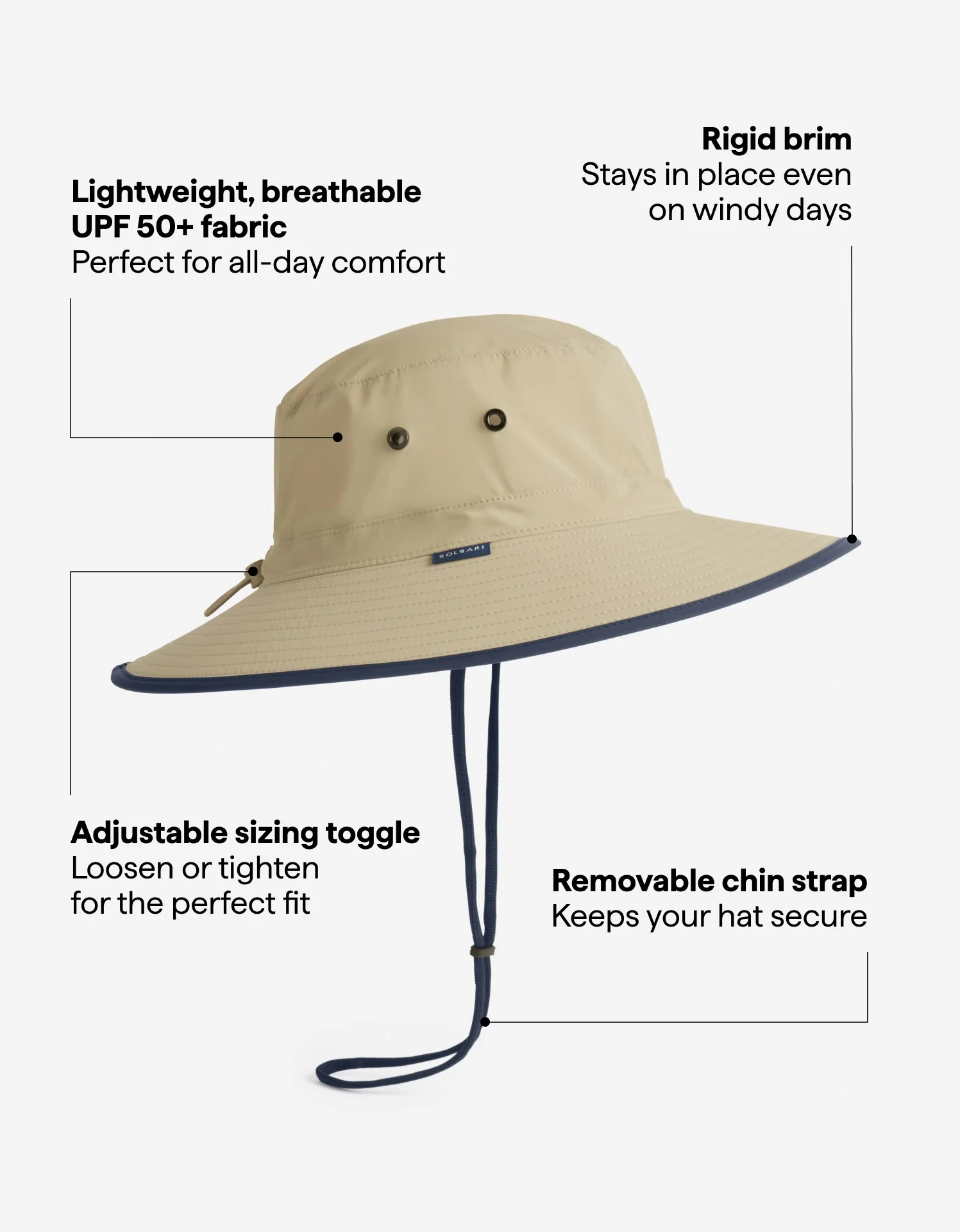 Traveller Broad Brim Sun Hat UPF 50+ - Image 10
