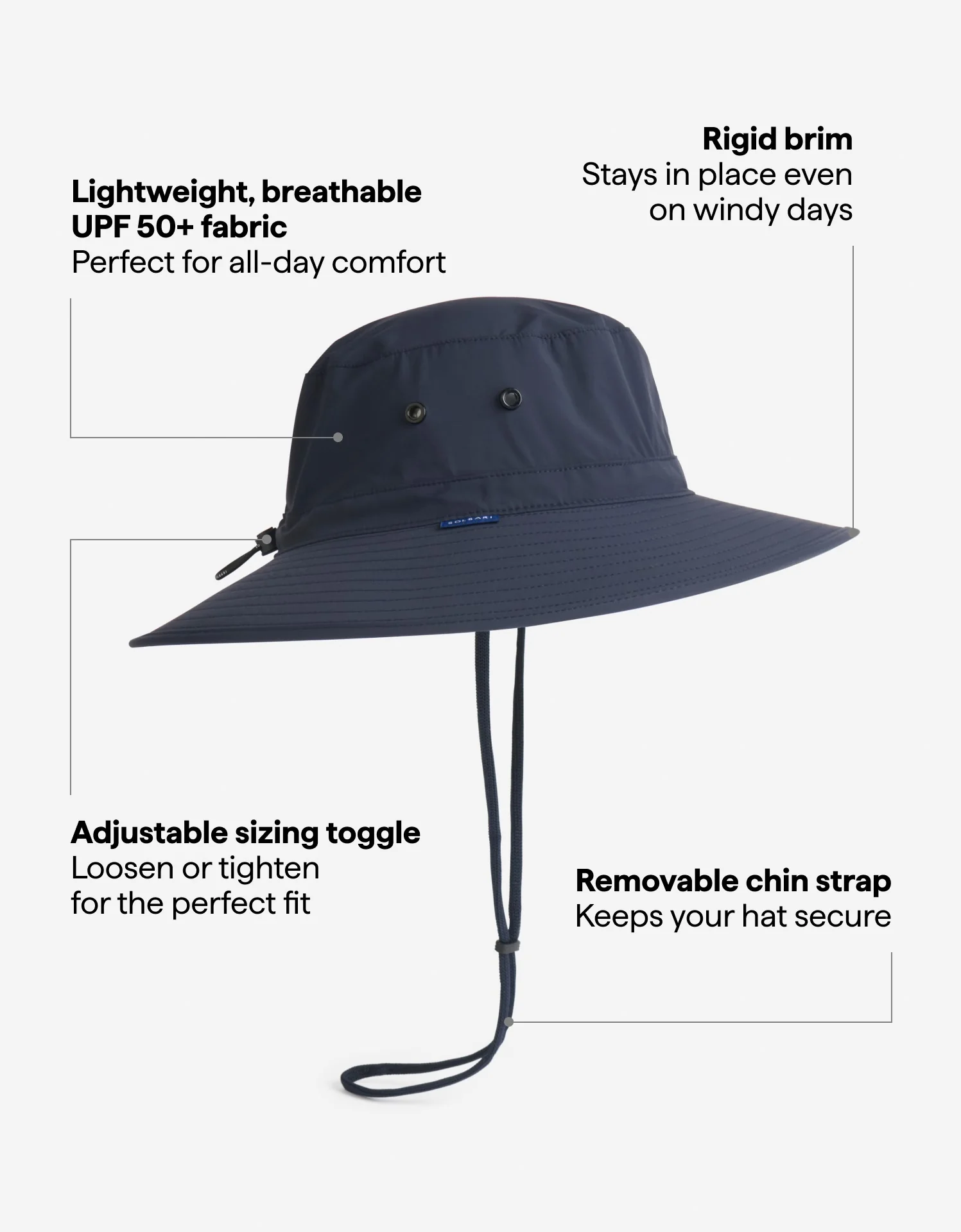 Traveller Broad Brim Sun Hat UPF 50+ - Image 17