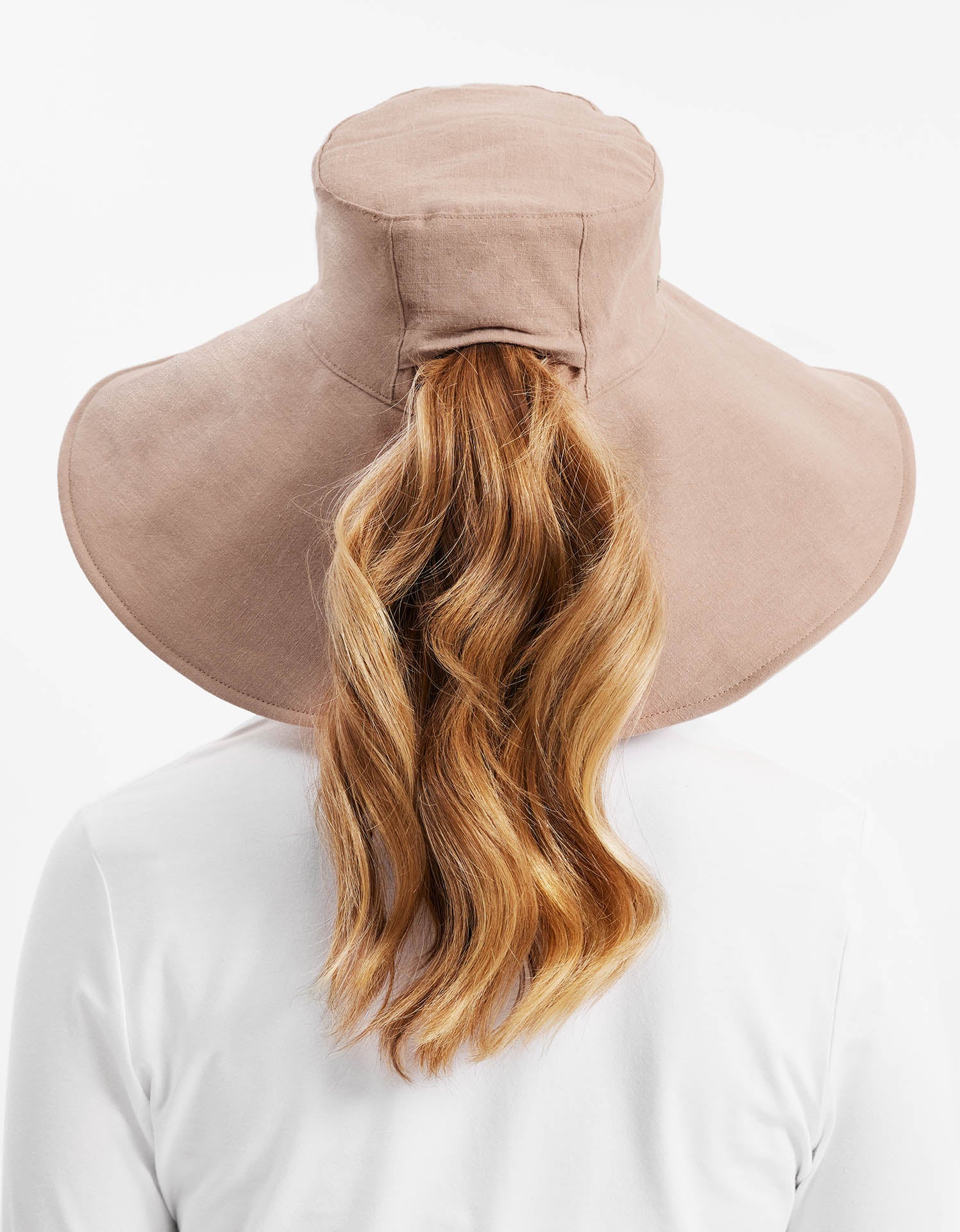 Ultra Wide Cotton Linen Hat UPF 50+ - Image 4