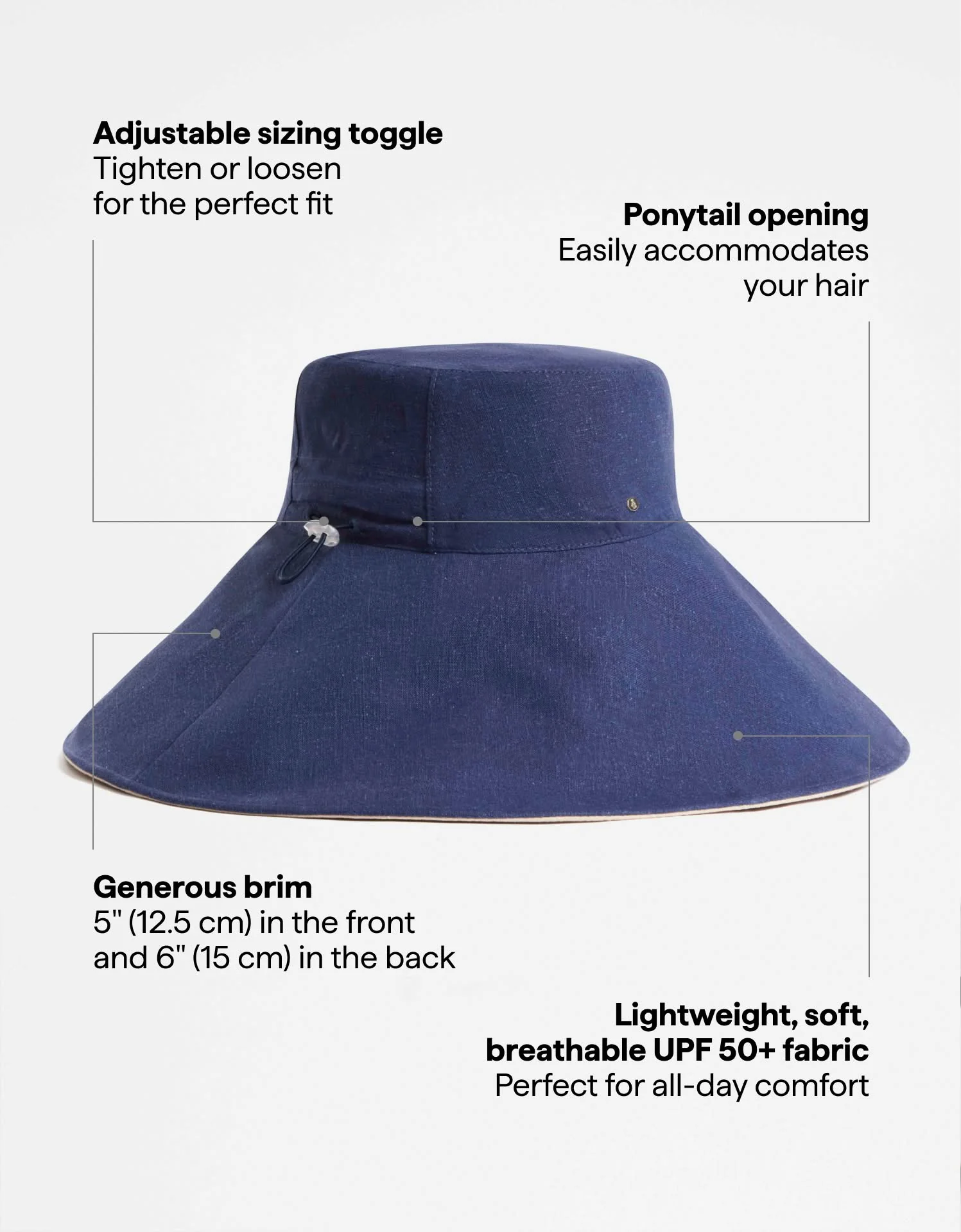 Ultra Wide Cotton Linen Hat UPF 50+ - Image 40