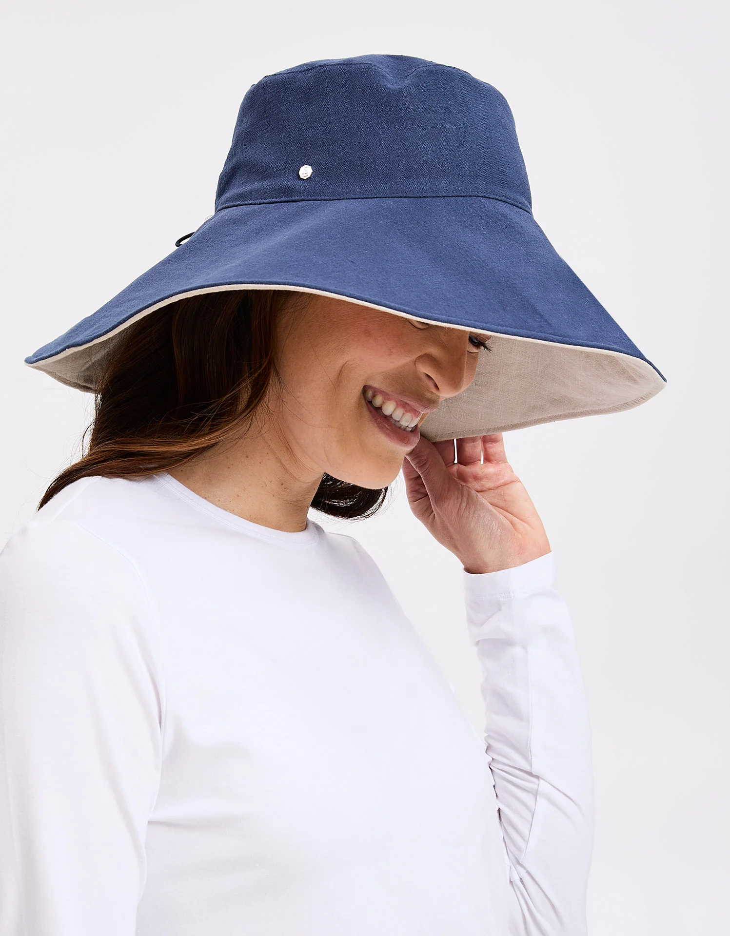 Ultra Wide Cotton Linen Hat UPF 50+ - Image 41