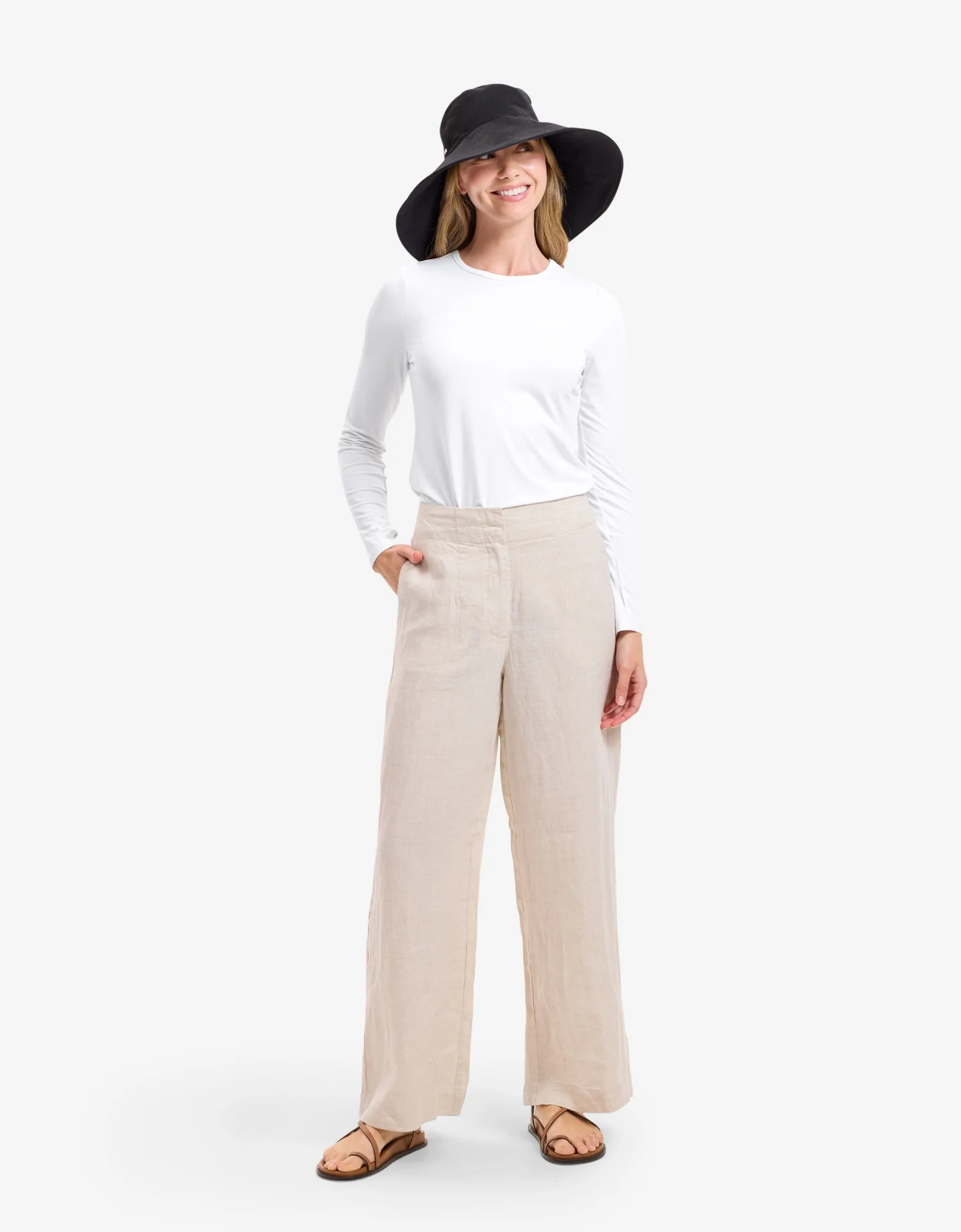 Ultra Wide Cotton Linen Hat UPF 50+ - Image 55