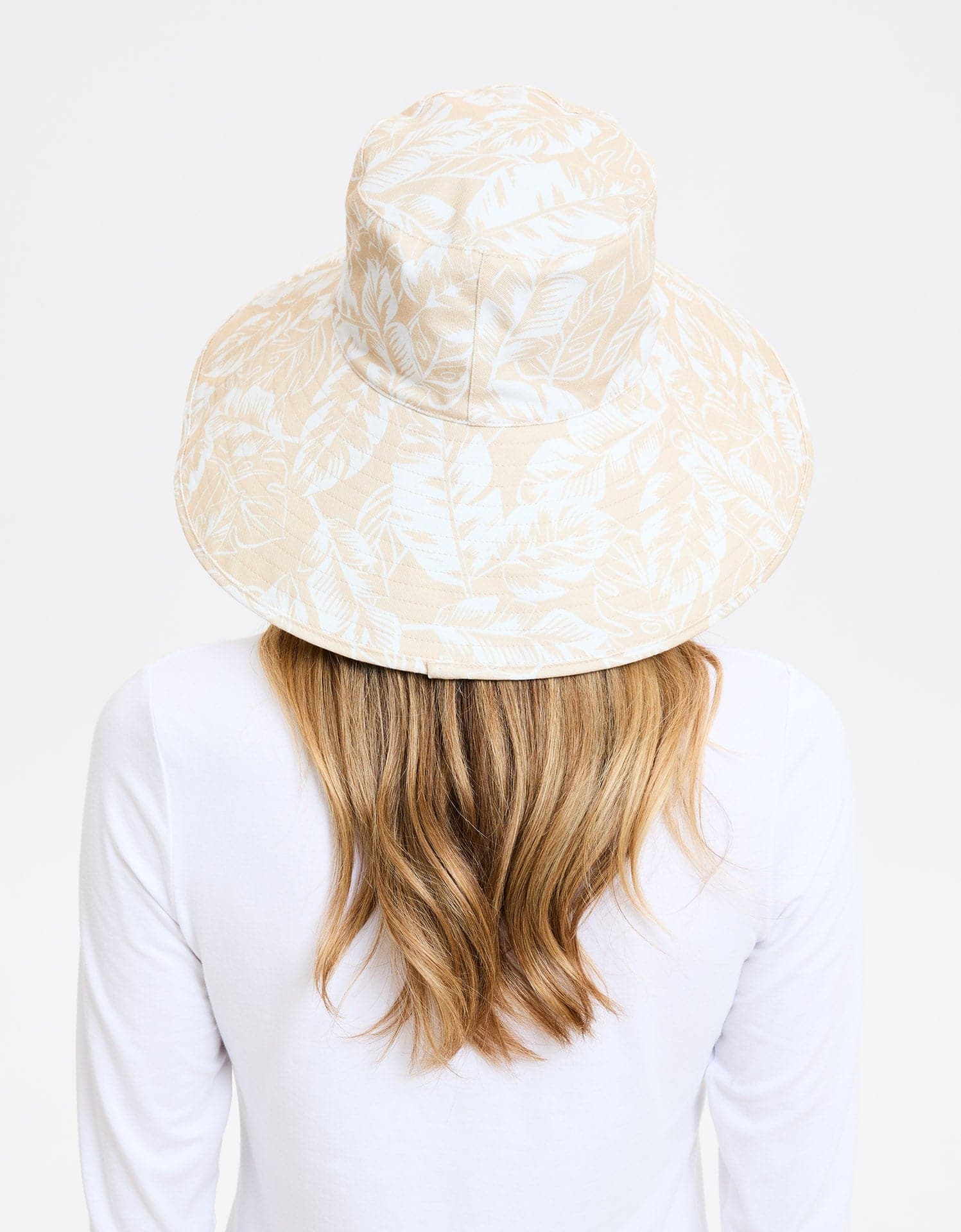 Ultra Wide Tropical Print Sun Hat UPF 50+ - Image 4