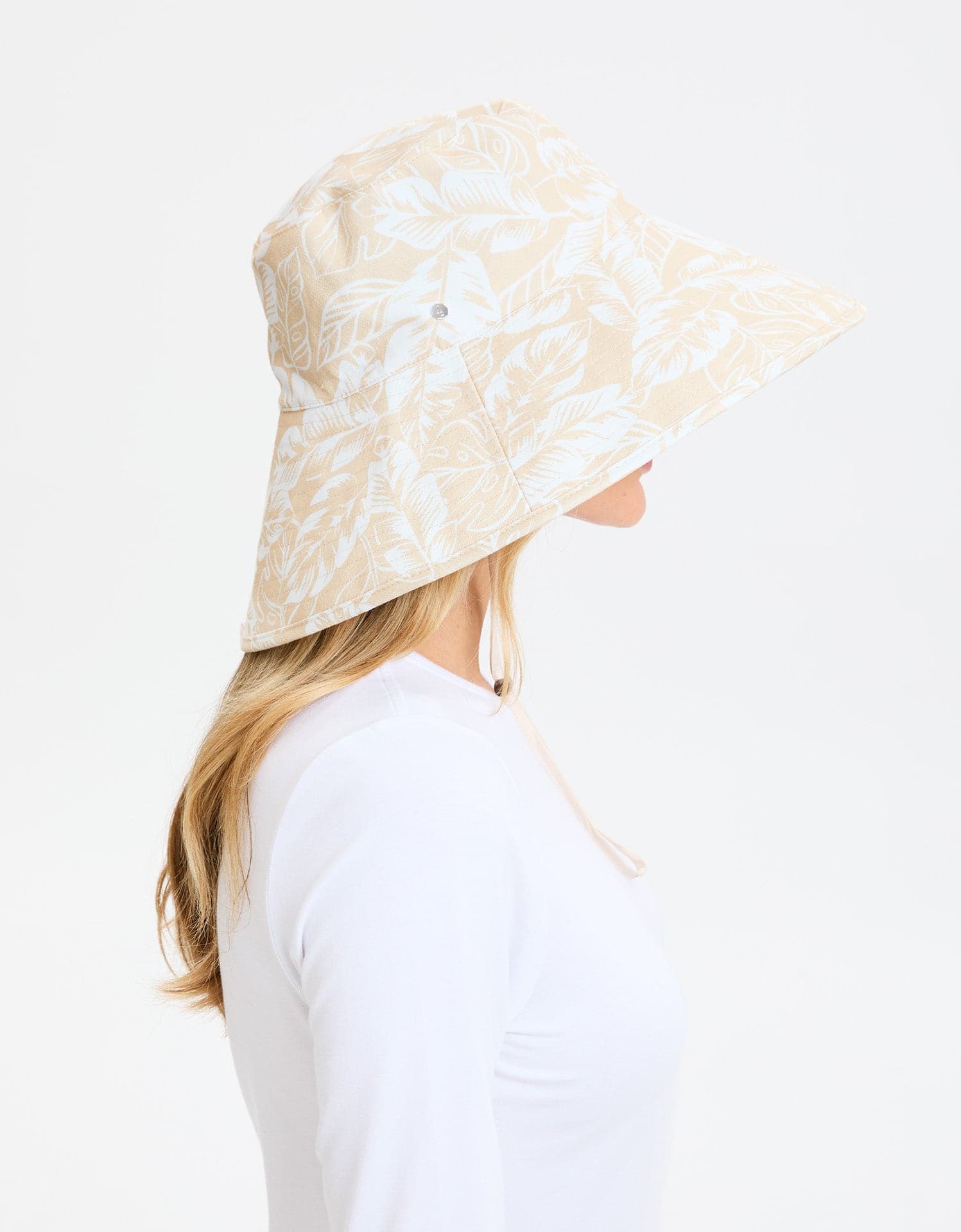 Ultra Wide Tropical Print Sun Hat UPF 50+ - Image 5