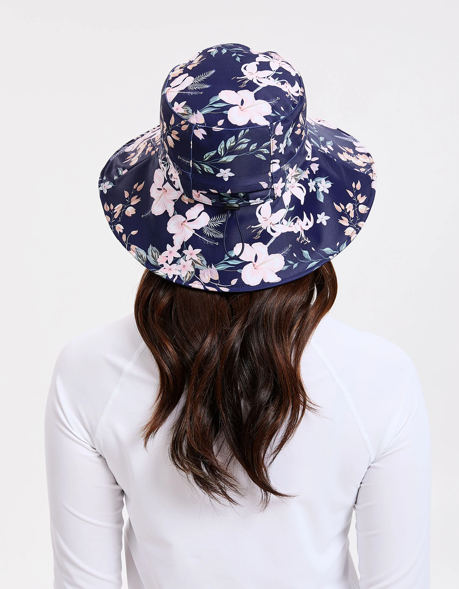 Wide Brim Printed Swim Sun Hat UPF 50+ - Image 5