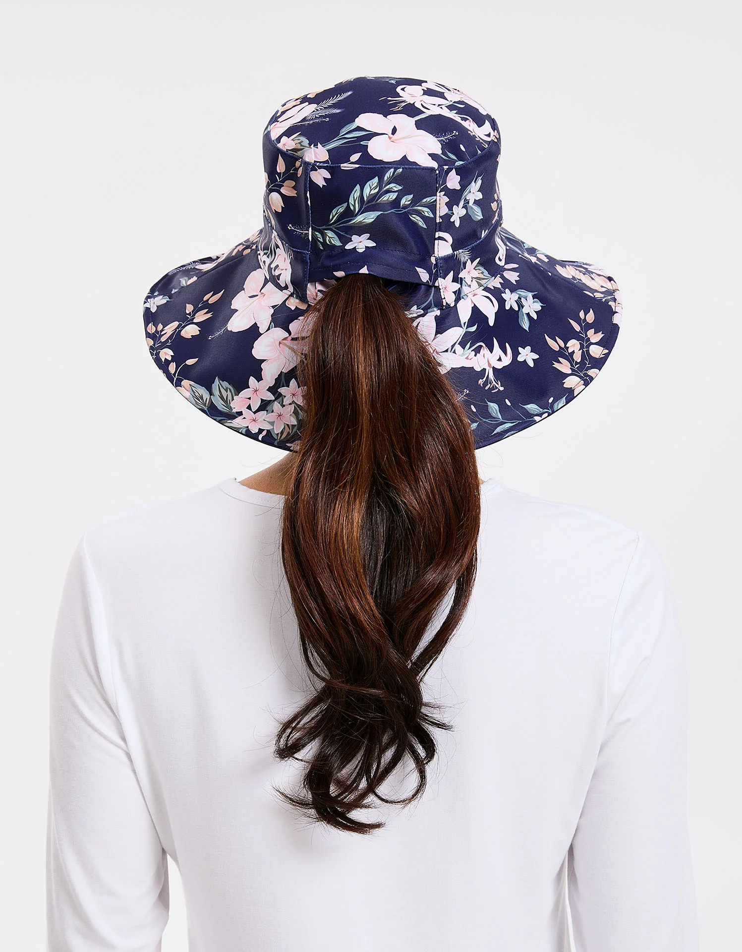 Wide Brim Printed Swim Sun Hat UPF 50+ - Image 6